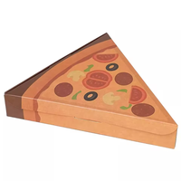 Boîte de tranche de pizza jetable/emballage simple de pizza/boîte à pizza de triangle