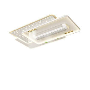 Cross-Biên Giới Tiếng Anh điều khiển bằng giọng nói LED quạt trần ánh sáng phòng khách không lá phòng ngủ gió mềm vô hình quạt ánh sáng câm mắt - Product Image 4