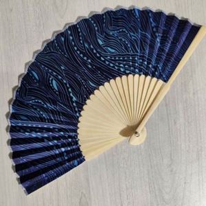 Custom Printed Carved Bamboo Folding Fabric <b>Hand</b> <b>Fan</b> for Promotional Wholesale Gifts - Product Image 4