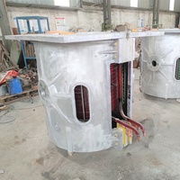 Four de fusion de ferraille d'acier en fonte 500KG 1 tonne 2 tonnes Four de fusion de ferraille d'acier