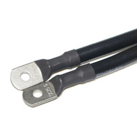 Kabel Baterai Mobil Terminal Cincin Silikon Kawat M6 M8 M10 1 2 3 4 6 8 10AWG Wiring Harness dengan Lug