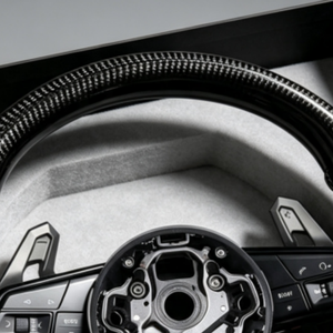 Volant en fibre de carbone personnalisé avec bouton de démarrage pour Audi B9 RS5 RS4 RS3 S5 S4 S3 A5 A3 A4 <span class=keywords><strong>Sportback</strong></span> Coupé 2016-2024 - Product Image 2