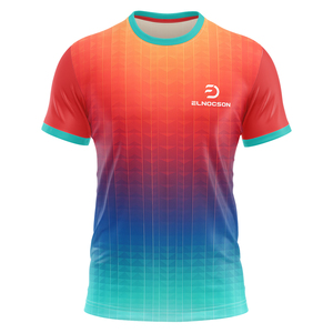 Hoge Kwaliteit Custom Logo Sublimatie Bedrukt Polyester Sneldrogende Sportkleding Tenniskleding Met Korte Mouwen Tennisshirts - Product Image 2