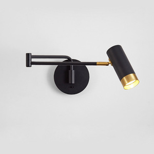 Minimalist Luxury Simple Modern Bedside <strong>Wall</strong> Lamp with <strong>Extendable</strong> Swing-Arm Design LED Three-Color <strong>Light</strong> for Bedroom Study Rooms - Product Image 1