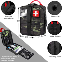 Vente chaude : Trousse de premiers soins SOS 142 en 1, équipement de survie populaire pour la sécurité en milieu sauvage, kit de survie professionnel pour le camping et les activités de plein air