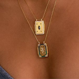 Женское колье с геометрическим кулоном - Product Image 5