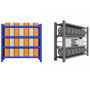 Étagères en fil d'acier à 4 niveaux et rayonnage à navette <span class=keywords><strong>GZr</strong></span>, capacité de charge de 200 kg, résistant aux intempéries, antirouille, durable, pour stockage en entrepôt - Product Image 3