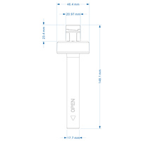 Ventilateur anti-mouches portable avec logo personnalisé, fonctionne sur piles, intérieur/extérieur, éloigne les mouches et les insectes pour la cuisine, les tables de ferme, blanc