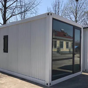 Đúc Sẵn Gói Phẳng Container 3 Phòng Ngủ Bungalow Nhà Cabin Văn Phòng 40ft Khai Thác Mỏ Tòa Nhà Hiện Đại Prefab Nhà Để Bán