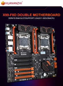 HUANANZHI X99-F8D PLUS X99-F8D/T8D/8D4/8D3 X10X99-8D/16D เมนบอร์ดรองรับซีพียูคู่ DDR4 หน่วยความจำเซิร์ฟเวอร์สำหรับเดสก์ท็อป X99 ดูอัลซีพียู - Product Image 3