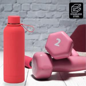 Bouteilles d'eau rouges en acier inoxydable les plus populaires sans plomb lavables au lave-vaisselle Bouteilles d'eau chaude pour sports de plein air - Product Image 4