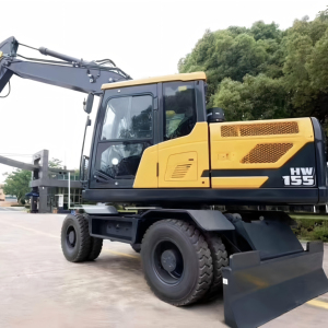 รถขุดล้อยางอเนกประสงค์ HW155 พร้อมอุปกรณ์เสริมสำหรับงานสาธารณูปโภคในเมือง - Product Image 1