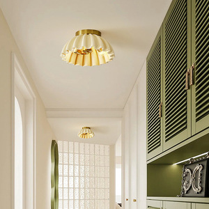 French-Style <b>Light</b> Luxury Nordic Modern Minimalist Cream-Colored Lighting Fixture Unique Designer <b>Ceiling</b> <b>Light</b> for Entryway - Product Image 4