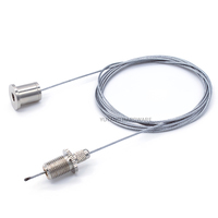 Système de suspension de lumière de rail de pince de câble d'acier inoxydable réglable de Offres Spéciales