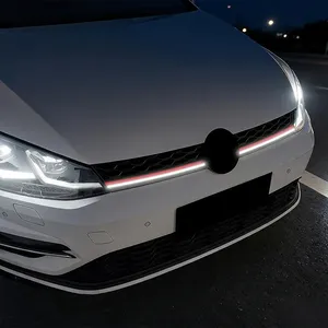 Grille de radiateur de pare-chocs avant pour Golf 7.5 Golf MK7.5 2017-2019 avec protection LED Racing et kit carrosserie - Product Image 6