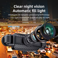 Enregistreur Vidéo Panoramique 360 Degrés pour Voiture, Écran 3 Pouces, 4 Canaux Full HD, Vision Nocturne Wi-Fi, Garantie 1 An