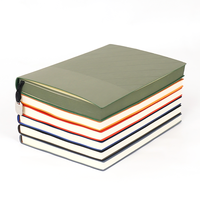 Carnet de notes professionnel A5 en cuir rigide avec pendentif métallique, reliure thermique, cadeau promotionnel
