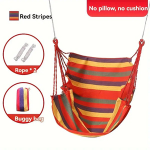 Sedia Amaca Sospesa di Lusso Stile Bohémien 2025 in Corda di Cotone con Cuscini in Tessuto per Interni ed Esterni per Adulti e Bambini - Product Image 6