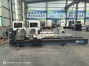 เลื่อยตัดซีเอ็นซีแบบสองหัวรุ่นใหม่ปี 2026 ของโรงงานฮิเซนะ สำหรับตัดโปรไฟล์ประตูและหน้าต่างอลูมิเนียม ความแม่นยำสูง 380V 6.8kW - Product Image 5