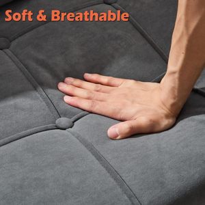 Sofá Divano de terciopelo Loveseat con almacenamiento Love Seat, sofás <span class=keywords><strong>para</strong></span> dormitorio, sala de estar, oficina, dormitorio, puertos de carga USB - Product Image 3