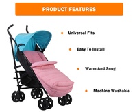 Prix de gros Hiver Chine Couverture de poussette pour bébé avec pompon, Sac de couchage chaud pour poussette