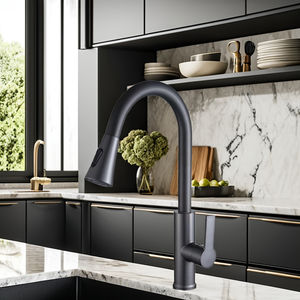 KAWAL-Grifo de cocina extraíble con un solo mango moderno, filtro con función de agua fría y caliente, acabado cepillado, instalación de fregadero de acero y plástico - Product Image 6