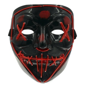 Halloween Noël Allumer EL Masque LED <span class=keywords><strong>Purge</strong></span> Masque Pour <span class=keywords><strong>La</strong></span> Fête Costumée - Product Image 2
