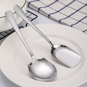 Cuchara de Servir de Acero Inoxidable, Mango Largo, Tamaño Grande, para Uso en Restaurantes, Hoteles y Bufés - Product Image 3