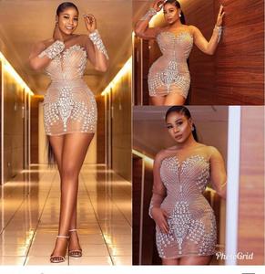 فستان سهرة NOVANCE Y1748 مزين بالكريستال اللامع والشراشيب، فستان حفلات أرجواني اللون، فستان ليلي رومانسي - Product Image 5