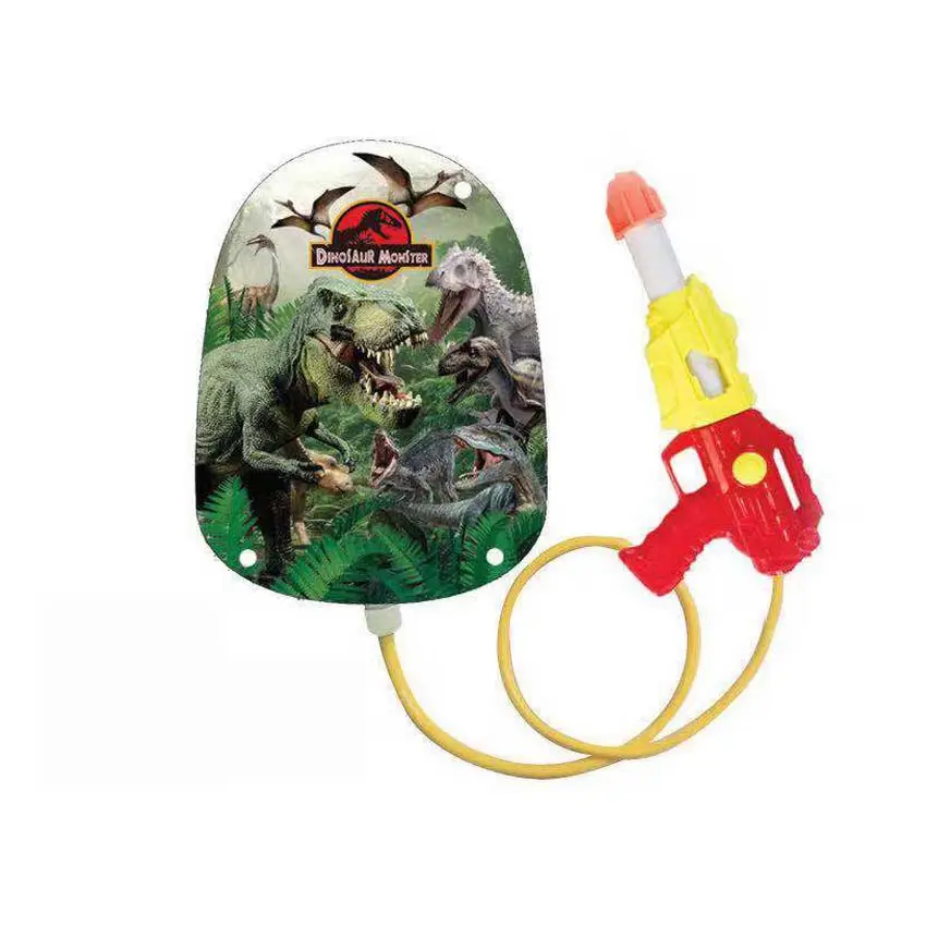 Mochila de verano de alta calidad para niños, mochila de dinosaurio con pistola de agua