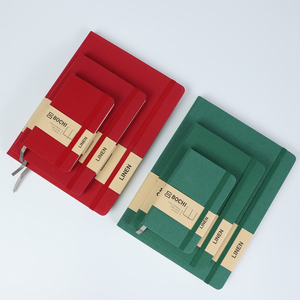 Taccuino Portatile Personalizzabile con Logo, Formato A6 A5 B5, con Cinturino, in Lino, per Ufficio e Scuola, Diario Personalizzabile - Product Image 3