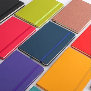 Stock Wholesale Customized A5 Pu Journal Notebook Printed Brand Logo Diary <b>Note</b> <b>Book</b> PU Leather Notebook with Elastic Strap - Product Image 2
