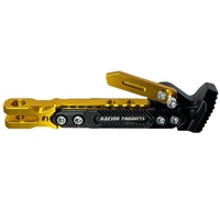 Béquille latérale pour scooter électrique et moto, support latéral réglable en alliage d'aluminium CNC multicolore
