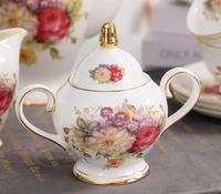 Lots de boîtes cadeaux écologiques personnalisables en gros – Tasses et soucoupes à café en céramique florales simples 250 ml pour hôtels, bars et restaurants