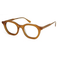 Montures de lunettes ovales vintage en acétate 2027 pour hommes, montures de lunettes optiques rondes pour femmes, lunettes faites à la main, lunettes de prescription