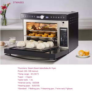 Smart 26L OEM forno <span class=keywords><strong>Pizza</strong></span> friggitrice ad aria forno a vapore Forl forno per <span class=keywords><strong>pizza</strong></span> 3 strati 30-230gradi con certificazioni CB serbatoio acqua 1.3L - Product Image 6