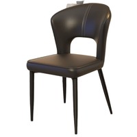 Chaise de salle à manger en métal de Style crème nordique dossier sédentaire confortable approvisionnement d'usine pour Table à manger café négociation de loisirs