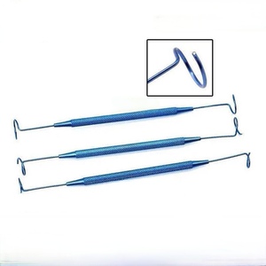 Pigtail lacrimal đầu dò mắt dụng cụ phẫu thuật microsurgery Dụng cụ kết thúc đôi - Product Image 1