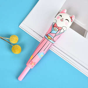 Soododo <span class=keywords><strong>Net</strong></span>赤かわいい中立猫フォーチュンストレス解消ペン超かわいいボールペン学生用ソフトメーカー製品 - Product Image 5