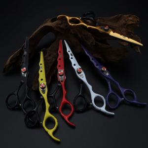 Tijeras de Peluquería Profesionales HS-573 de 6.0 Pulgadas para Colorear y Entresacar Cabello, Económicas y con Diseño Personalizado - Product Image 1