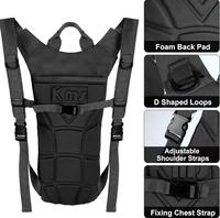 Sac à dos tactique d'hydratation imperméable pour l'extérieur 3L, sac Molle en tissu Oxford avec doublure en nylon, idéal pour la chasse, doté de poches à eau