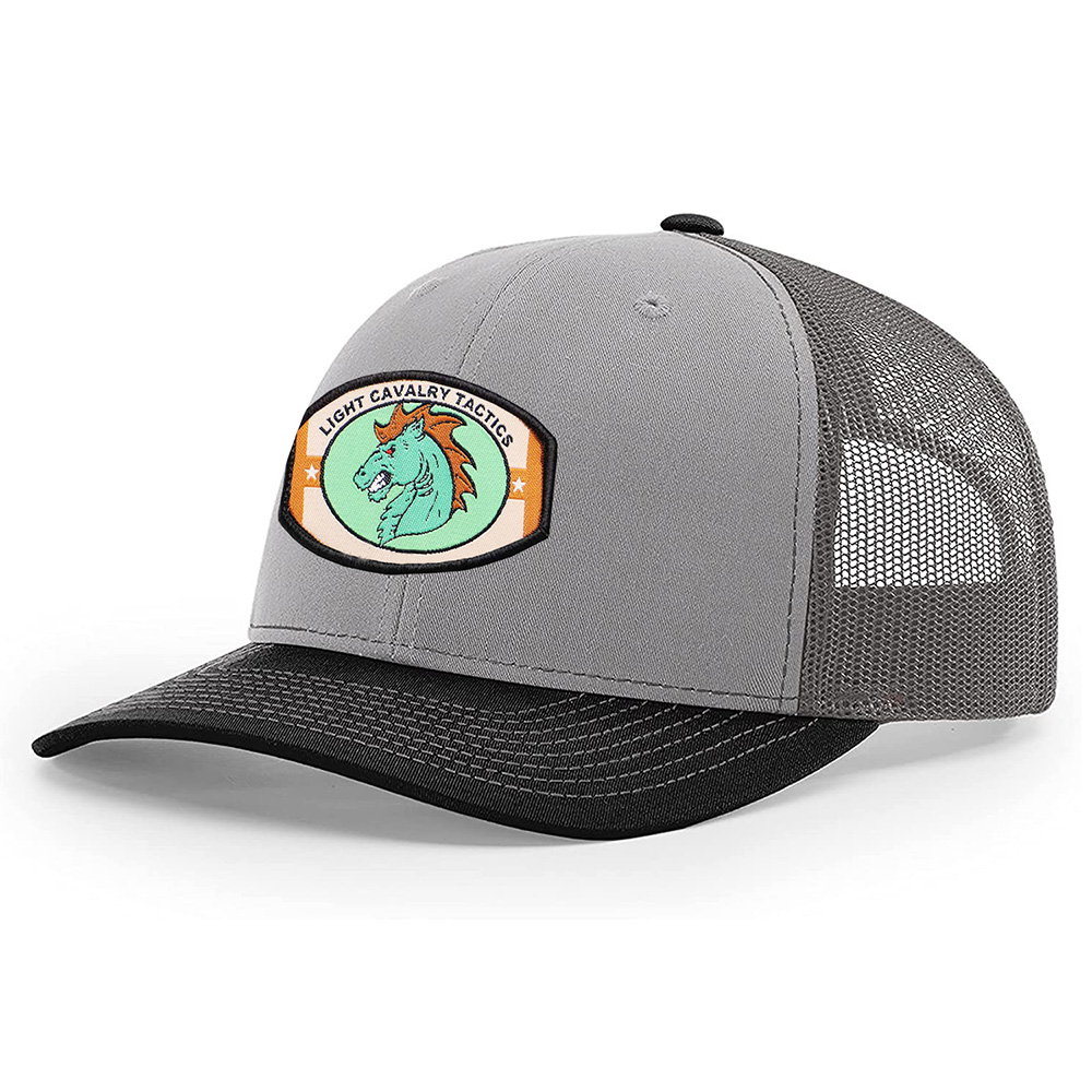 Luxury Two Tone Distressed Trucker Style Baseball Cap For Men Women