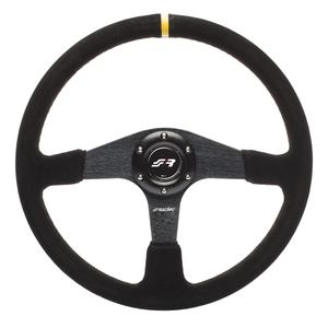 Volant de voiture de sport Simoni Racing Defender 38 en daim, modèle DEF - Product Image 1