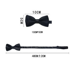 Pajarita clásica para niños y bebés, pajarita de Color sólido a la moda para fiesta de mariposa, corbata ajustable formal para mascotas - Product Image 3