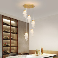 Maison lustre acrylique plafond moderne éclairage de luxe table à manger suspension suspension pour salon chambre