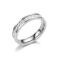 Bagues de mariage avec bagues de fiançailles pour femmes bagues en zircon cubique en cristal bleu plaqué argent pour femmes cadeau