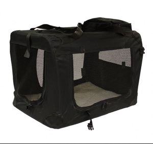 Free Sample Lightweight Fabric <b>Pet</b> Carrier Crate with Fleece <b>Mat</b> and <b>Food</b> Bag - Product Image 1