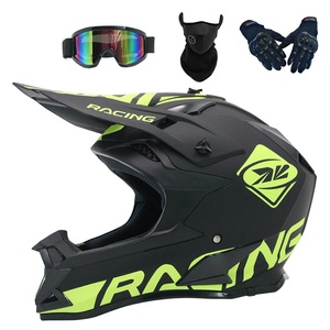 Casque de motocross pour adulte avec lunettes, gants et masque-Casque de moto et de VTT tout-terrain DOT/FMVSS-218 - Product Image 3