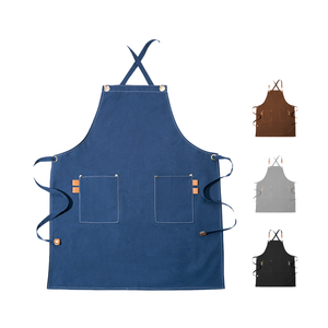Delantal de Trabajo de Lona Reutilizable con Tirantes Cruzados para Cocina, Hogar, Jardinería, Cafetería, Limpieza - Impermeable y Resistente al Aceite - Product Image 5
