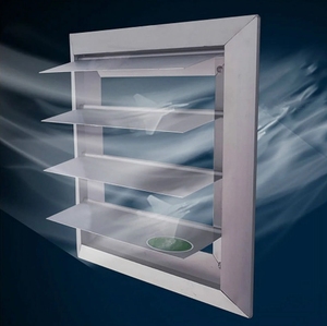 Khí quyển/trọng lực Damper hợp kim nhôm trọng lực cửa chớp cho Duct Fan xả mui xe phạm vi mui xe xả Fan Air Vent - Product Image 1